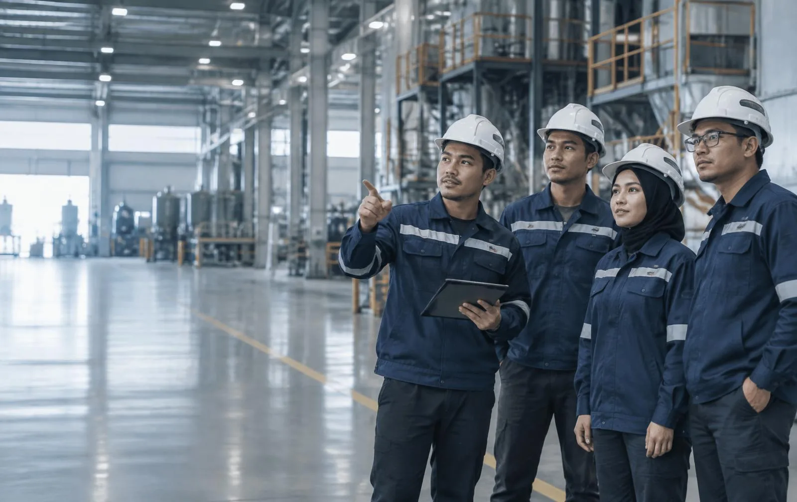 Ilustrasi representatif tenaga kerja manufaktur